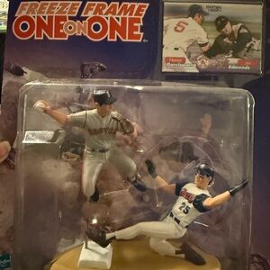 1999 Starting Lineup Nomar Garciaparra Jim Edmonds Freeze Frame 1 on 1 Hasbro